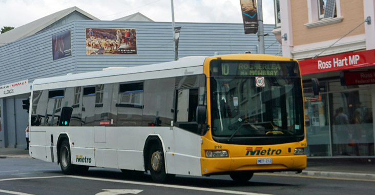 Metro Tasmania Scania L94UB NCBC Downtown 212